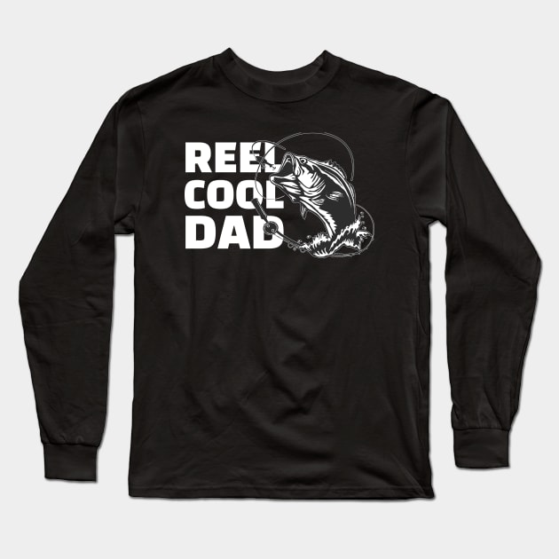 reel cool dad Long Sleeve T-Shirt by Amrshop87